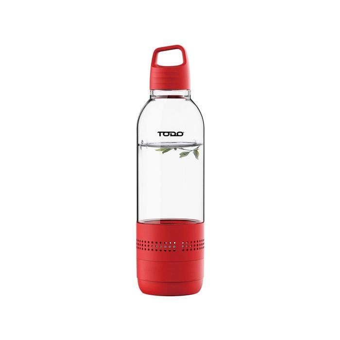 Portable Bluetooth Speaker Water Bottle Rechargeable - Red