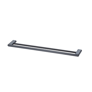 Oliveri 650mm Matte Black Madrid Double Towel Rail