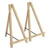 Mini Wooden Display Easels - 20cm x 26cm x 36cm - Brown - Pack of 3