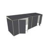 Build-a-Shed 1.5 x 6 x 2m Skillion Double and Single Hinged Side Doors Shed - Grey