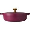 Maxwell & Williams Cast Lite Non-stick Shallow Casserole Pan 28cm 4l Cherry