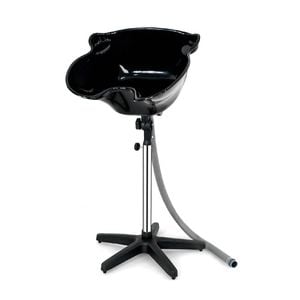 Provecta Portable Adjustable Shampoo Basin Hair Wash Bowl For Salon Or Home Use Black