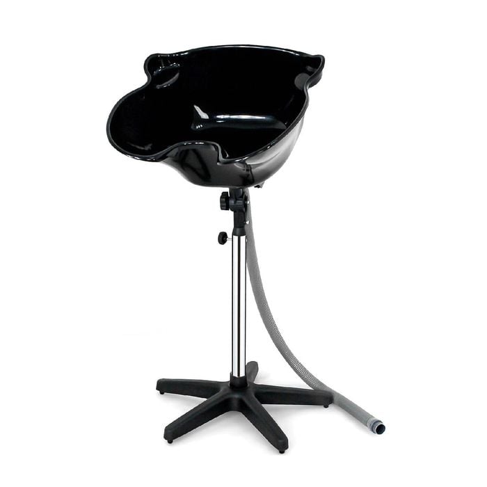 Provecta Portable Adjustable Shampoo Basin Hair Wash Bowl For Salon Or Home Use Black