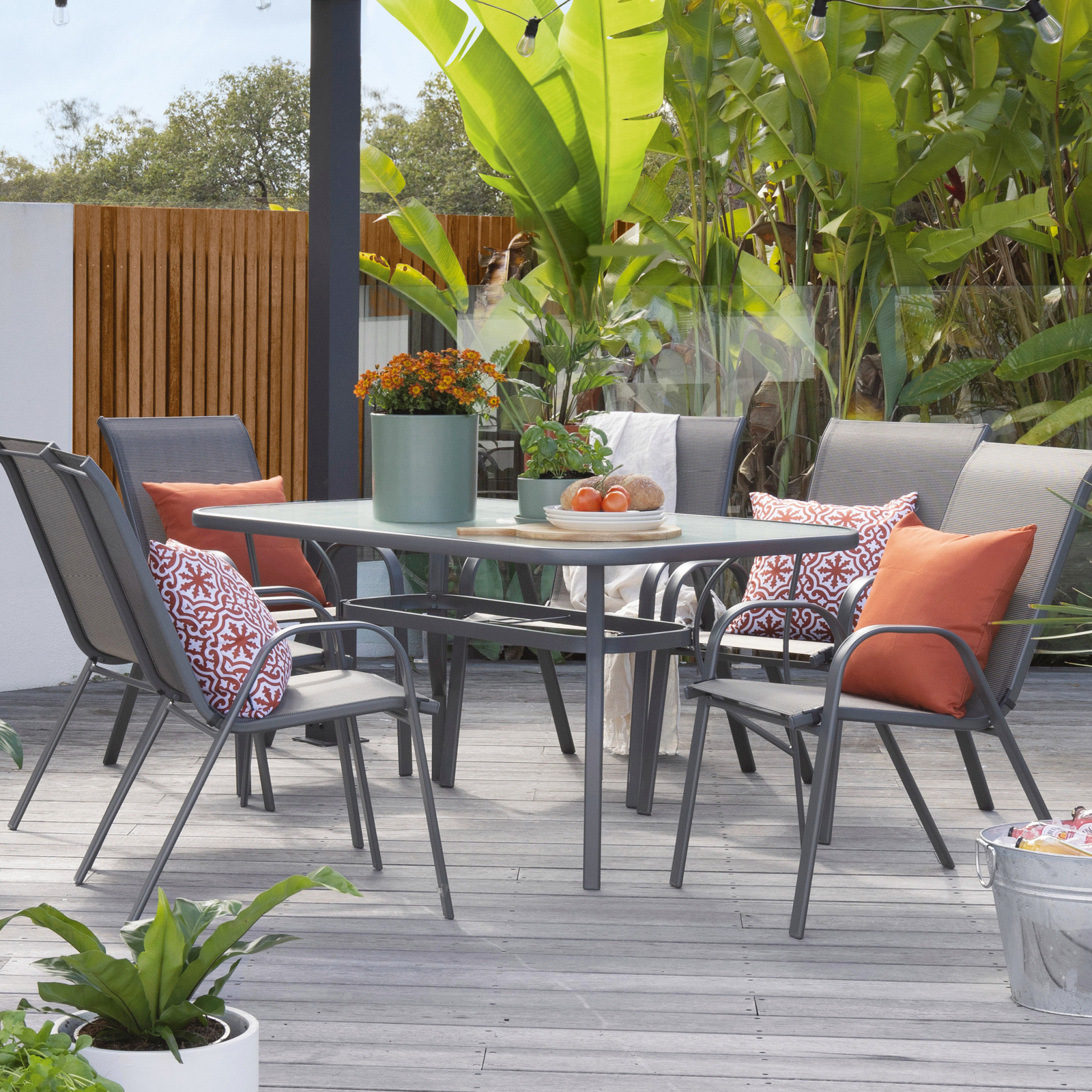 Bunnings outdoor table and chairs set sale