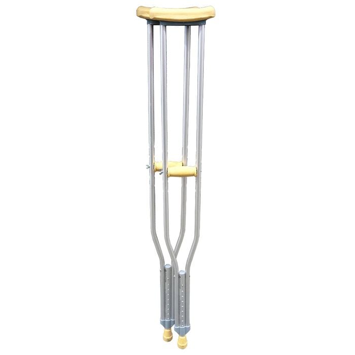 Livingstone Underarm Crutches Aluminium Adjustable 134-154cm 2 Pack