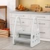 Costway  2-Tier Step Ladder kidren Chair Green
