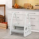 Costway  2-Tier Step Ladder kidren Chair Green