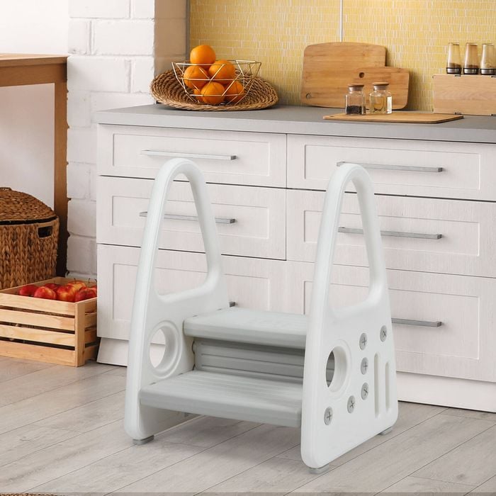 Costway  2-Tier Step Ladder kidren Chair Green