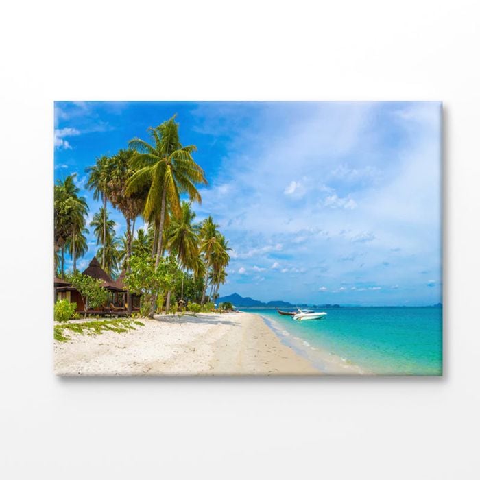 Thailand, Koh Mook Island Tropical Beach Print 100% Australian Made 90x60cm (Stretched Canvas)