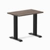 Desky Fixed Height Mini Jarrah Legno Desk 800x500mm Matte Black Leg