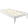 Sovo Bed Frame White - King Single