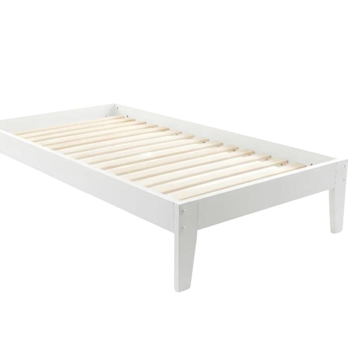 Sovo Bed Frame White - King Single
