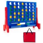Costway Giant 4 In A Row Game Set Blue