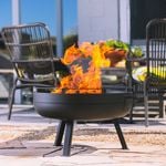 Glow 74 x 84cm Dark Grey Parrilla Steel BBQ Plancha