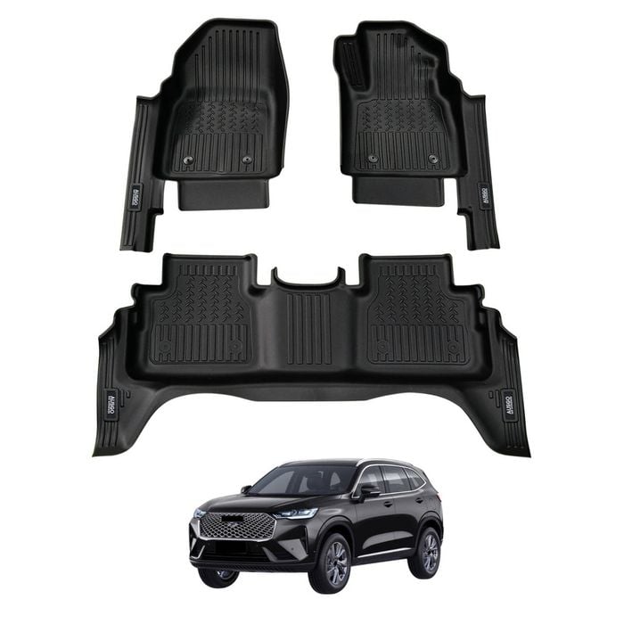 AUSGO 7D Car Floor Mats for Haval H6 B01 Series 2021-Onwards All-Weather Floor Liners
