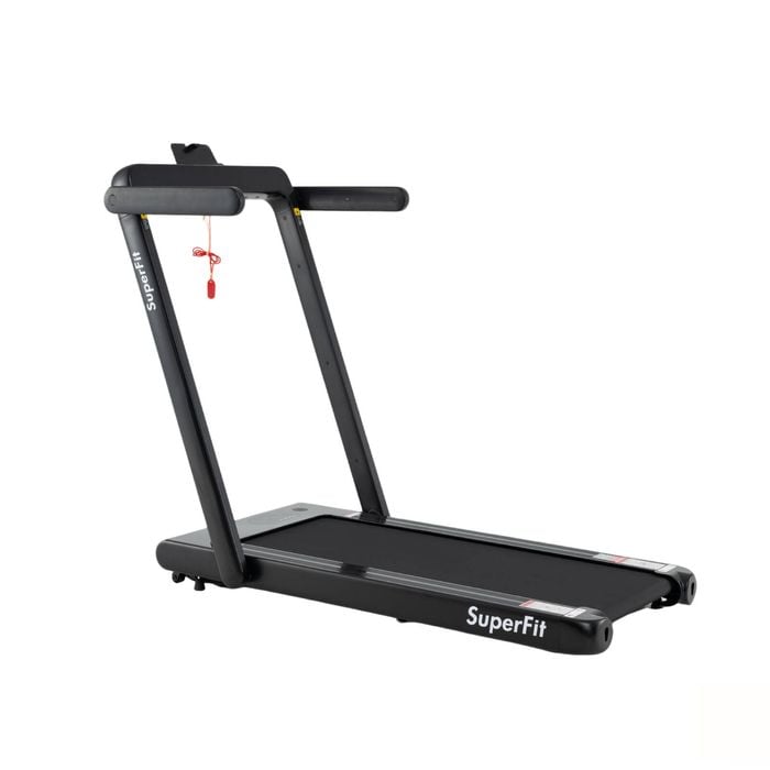 Costway 3-in-1 Folding Treadmill W/handle Bars & Smart App 3hp Under Desk Walking Pad Treadmill Silver