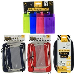Family Travel Essentials Luggage Accessories w/ Passport Holder Organisers Tags