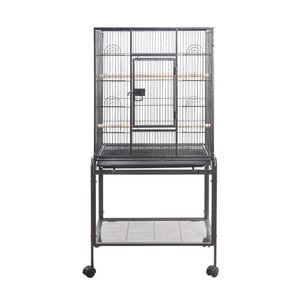 Yes4pets 135cm Bird Cage Parrot Aviary Pet Stand-alone Budgie Perch Castor Wheels