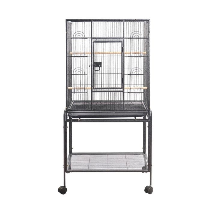 Yes4pets 135cm Bird Cage Parrot Aviary Pet Stand-alone Budgie Perch Castor Wheels