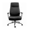 Lorell Executive Conference Polyurethane High-back Chair Black