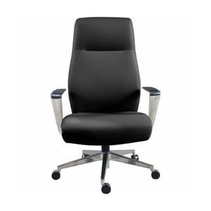 Lorell Executive Conference Polyurethane High-back Chair Black