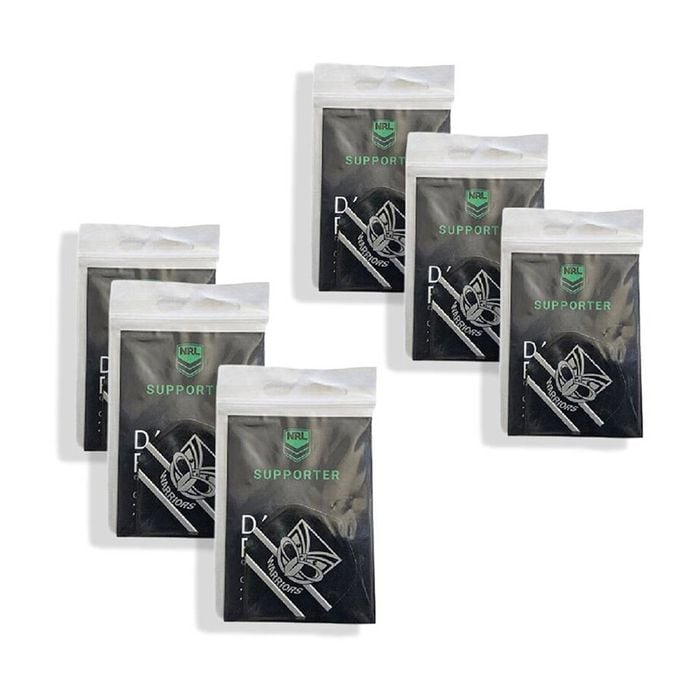 6x 3pc NRL Dart Flights New Zealand Warriors Team Design Metronic England Made