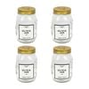 4x Olivia High-quality Secure Versitle Reusable Glass Preserving Jar - 500ml