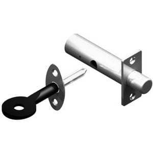 Yale Polished Brass Doorbolt with Spline Key