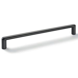 Hafele 204 x 26mm Matt Black Cabinet Handle