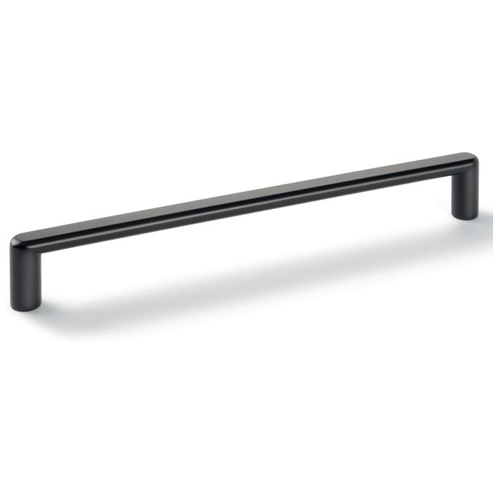 Hafele 204 x 26mm Matt Black Cabinet Handle