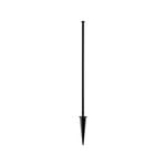 PEAK No-Dig Mesh Fencing 1200mm Black Steel Fence End Post with Spike