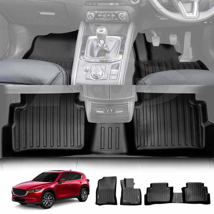 3D Customized All Weather Car Mat Floor Liner Full Set Carpet for Mazda CX5 CX-5 2017-2025