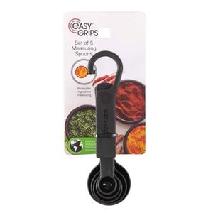 5 Piece Measuring Spoon Set Easy Grips