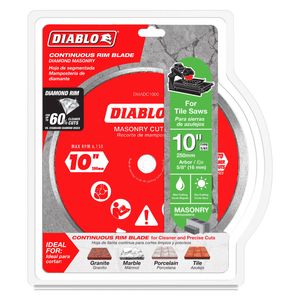 Diablo 250mm Diamond Continuous Rim Masonry Cut Off Disc