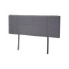 Linen Fabric Queen Bed Headboard Bedhead - Grey