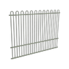 ProtectorAl 1201 - 2399 x 1800mm Pale Eucalypt Aluminium Loop Top Pool Fence Panel With Mid Rail