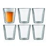 Bodum 10109-10-12  Canteen Double Wall, Medium 0.2l - 6pc Glass Set Clear