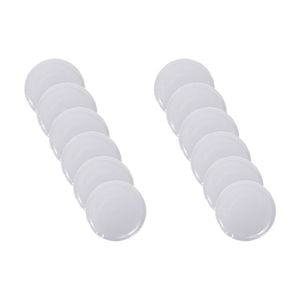 12x Partyware Resuable Melamine Snack Plate Tableware 200mm White