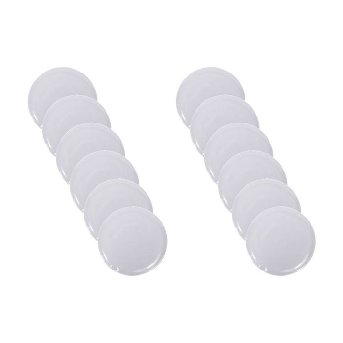 12x Partyware Resuable Melamine Snack Plate Tableware 200mm White