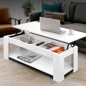 Artiss White Lift Up Top Coffee Table