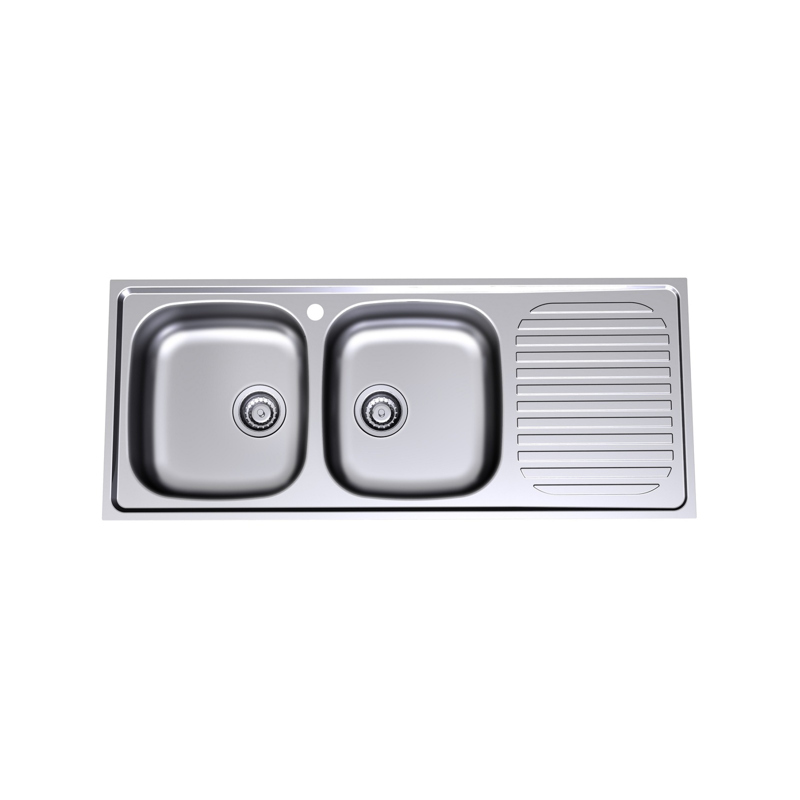 Radiant 1200mm Left Hand Double Bowl Sink