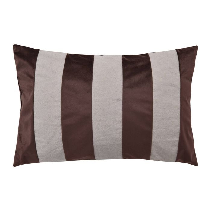 Astin Sinclair Choc Velvet Rectangular Cushion