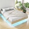 Artiss Double Floating Bed Frame LED Beds Base