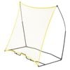 Vevor 221x116x200cm Soccer Rebounder Portable Soccer Trainer Net Yellow with Portable Bag