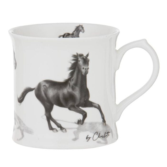 Ashdene Horses Charlotte Mug - Black