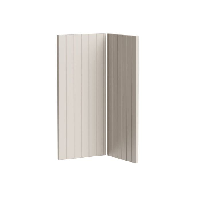 Kaboodle Cremasala V-Groove Corner Base Cabinet Doors - 2 Pack