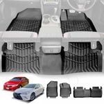 3D All-Weather Floor Mats for Toyota Camry 2012-2017 Customized Car Floor Liners Full Set Carpet