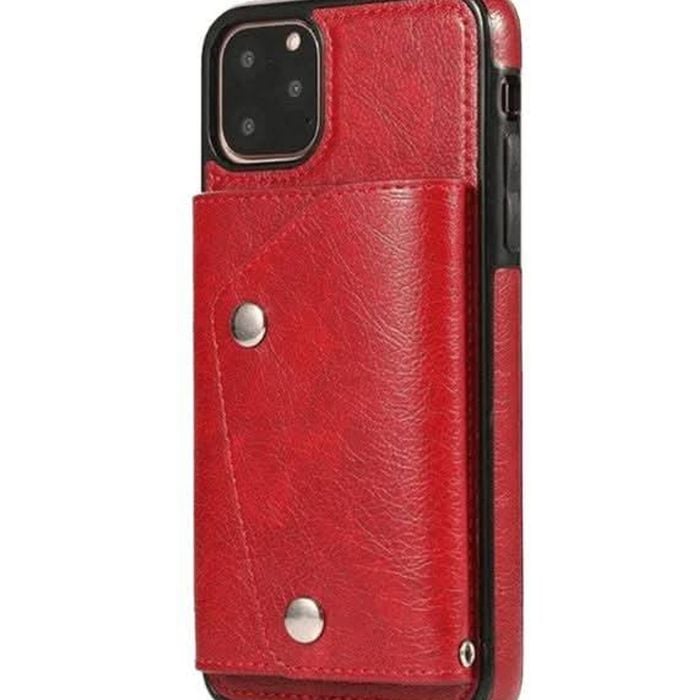 For Iphone 11 Pro Max Luxury Leather Wallet Shockproof Case Cover