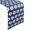 IDC Homewares 100% Cotton Printed Table Runner Cotton Bud Navy