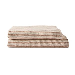 MyHouse Lorne Textured Bath Towel Collection 86cm x 160cm Sand